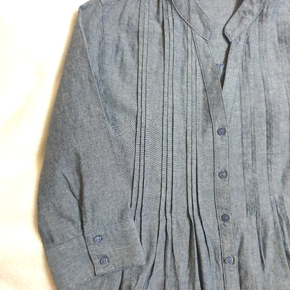 Denim Tunic Blouse - Picture 4 of 4